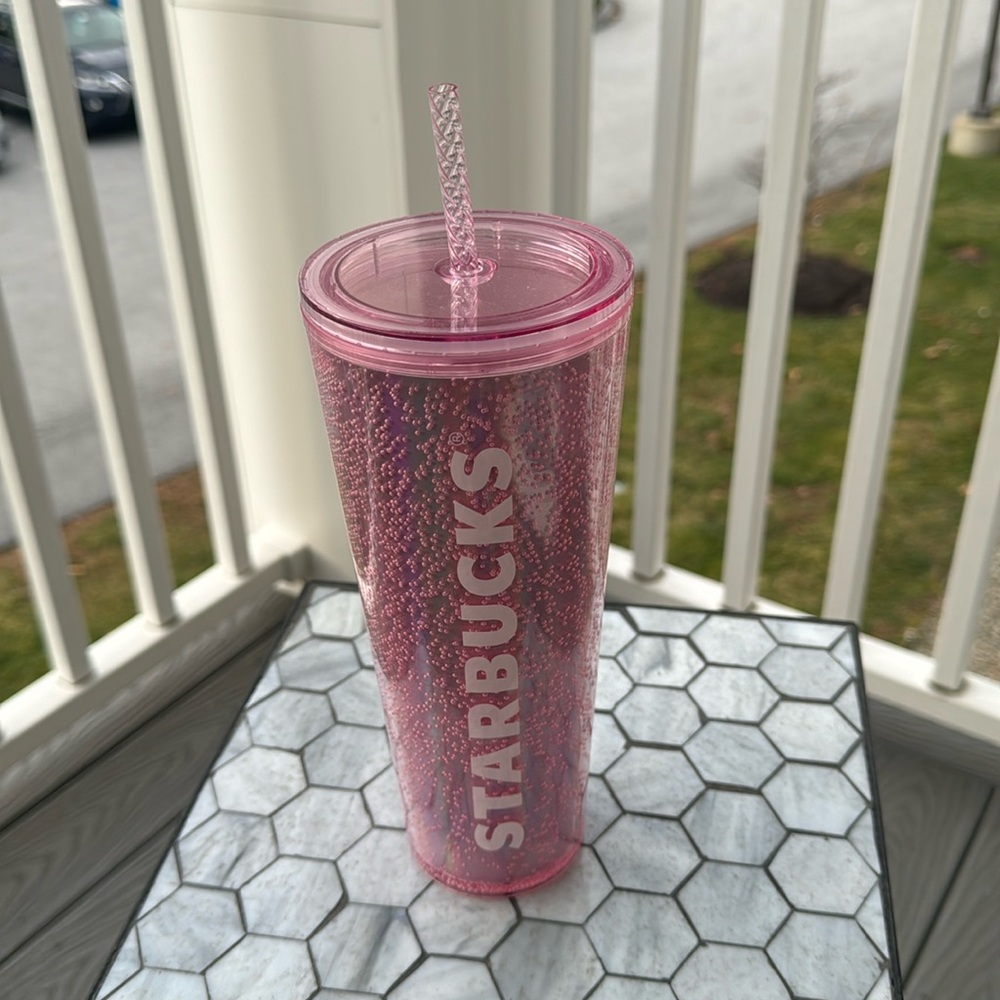 24oz Starbucks Holiday 2023 New! Bubble pink Tumbler
